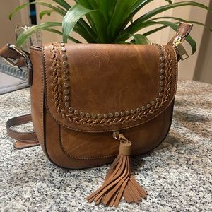 Cognac Crossbody Purse